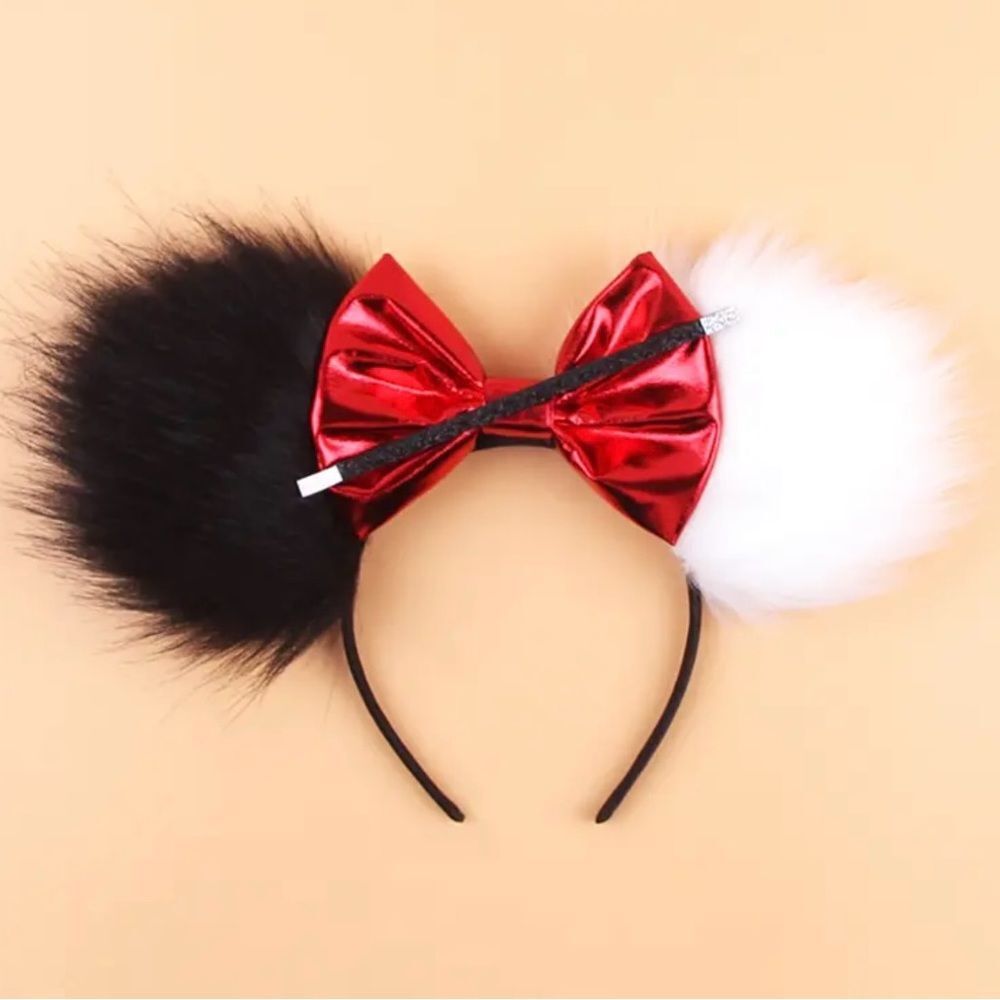 Minnie Mickey Mouse Ear Headband with Bow NEW